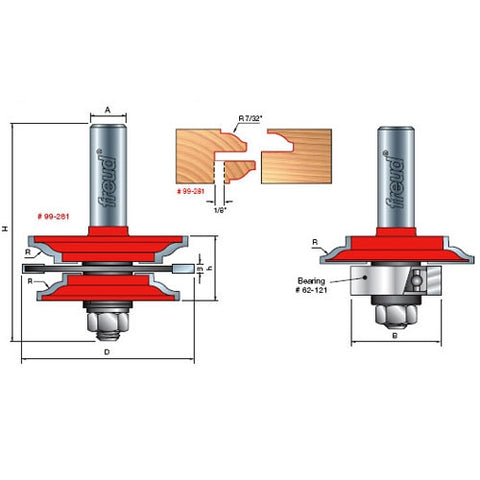 Freud Tools 2-3/8" (Dia.) Recoverable Bead Glass Door Bit Sets - Ace Tool Group - Freud