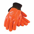 PIP 58-7303 Procoat Pvc Gloves, Hi-Vis Smooth Coated Orange Pvc, Knitwrist, Foam Insulated  -12 Pack - Ace Tool Group - Protective Industrial Products