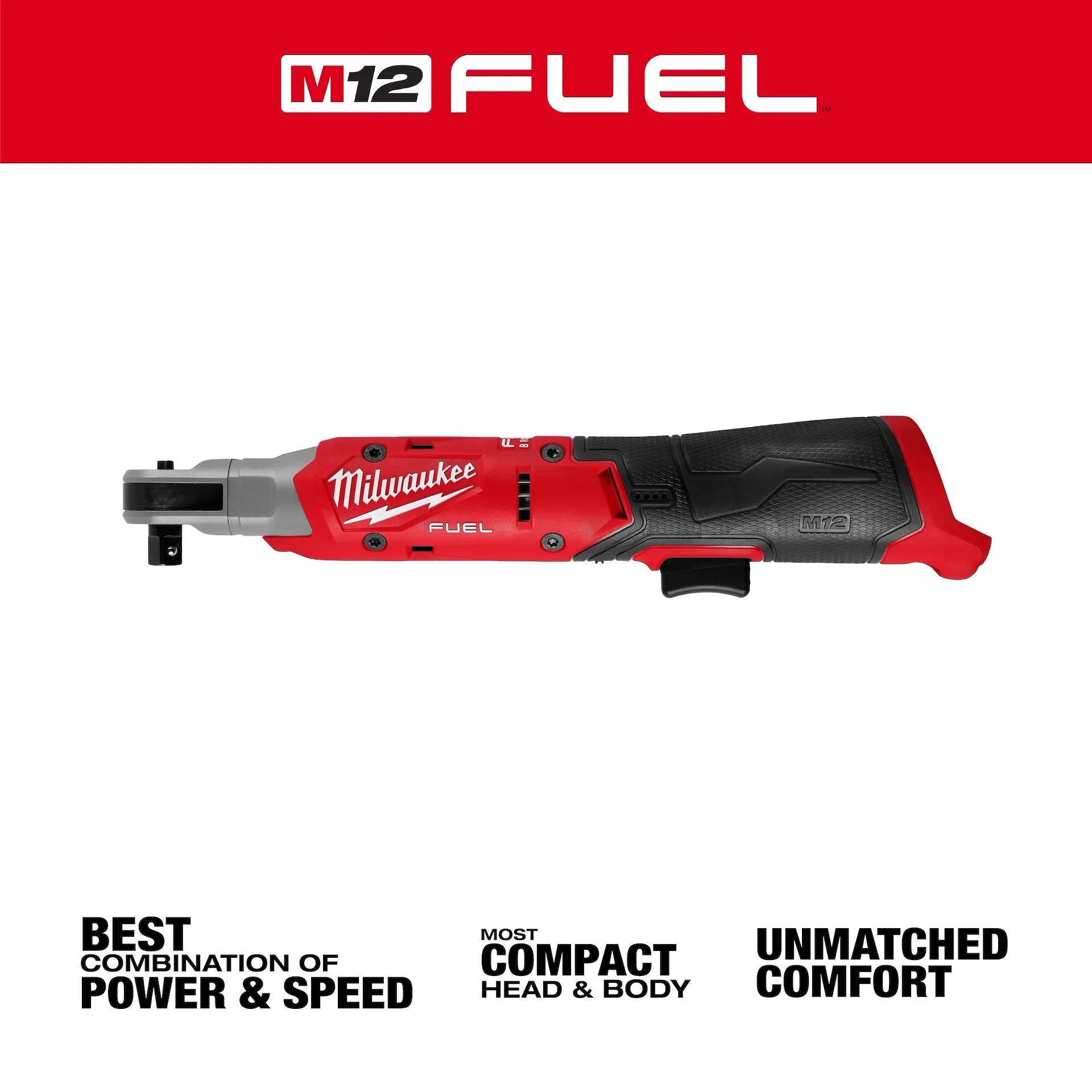 Milwaukee 3053-20 M12 FUEL 3/8 Inch Ratchet (Bare Tool) - Ace Tool Group - Milwaukee Tool