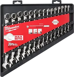 Milwaukee 48-22-9515 15PC COMBINATION WRENCH SET - METRIC - Ace Tool Group - Milwaukee