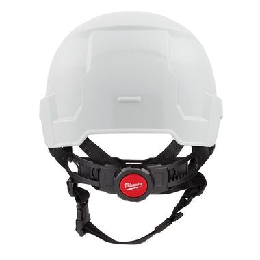 Milwaukee 48-73-1321 White Front Brim Helmet with BOLT - Class E - Ace Tool Group - Milwaukee