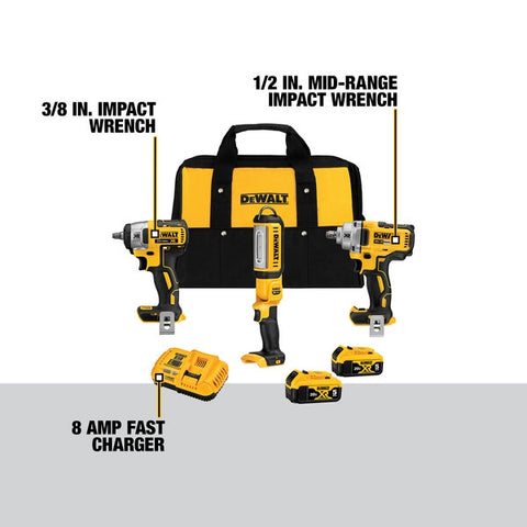 Dewalt Dck302P2 20V Max Xr 3-Kit Automotive - Ace Tool Group - DeWalt
