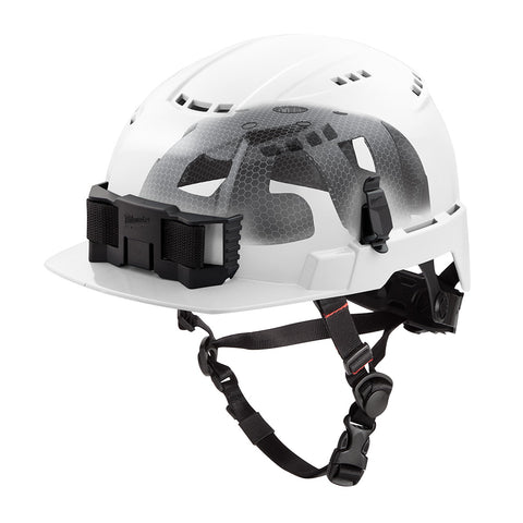 Milwaukee 48-73-1364 BOLT White Front Brim Vented Safety Helmet with IMPACT ARMOR Liner (USA) - Type 2, Class C - Ace Tool Group - Milwaukee