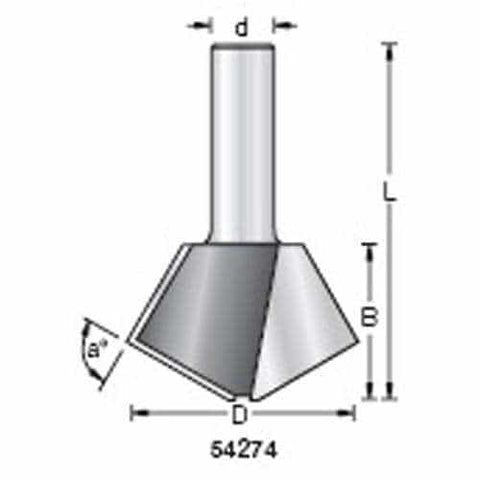 Amana Tool 54274 Multi Side Bit 1-7/8 Diameter - Ace Tool Group - Amana Tool