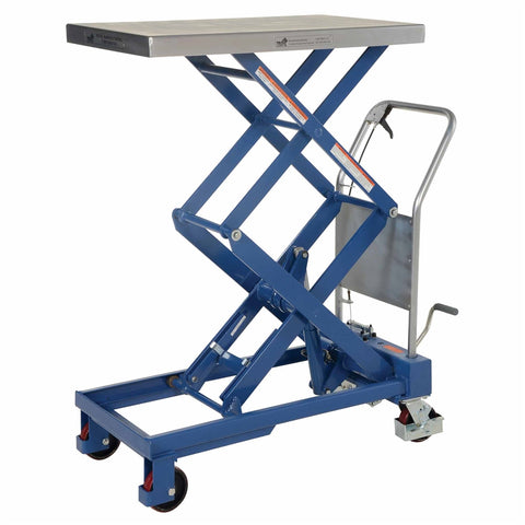 Vestil CART-800-D-TS Double Hydraulic Cart 800Lb 35.5 X 20 - Ace Tool Group - Vestil