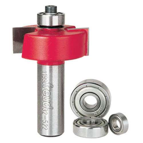 Freud Tools 5/16", 3/8", 7/16", 1/2" Depth Rabbeting Bit With Bearings - Ace Tool Group - Freud