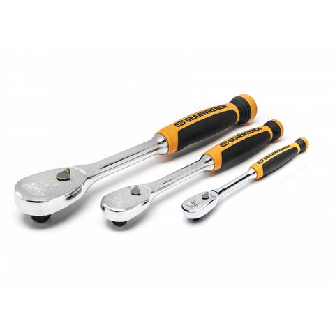 GearWrench 81207T 3 Pc 90T Cushion Grip Ratchet Set - Ace Tool Group - Gearwrench