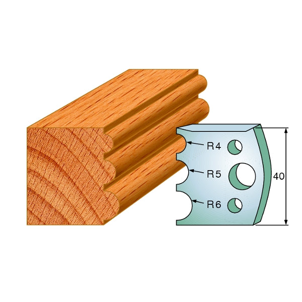 CMT 690.090 Pair of Profiled Knives for Shaper Cutters - Ace Tool Group - CMT