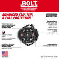 Milwaukee 48-73-1358 BOLT Red Vented Safety Helmet with IMPACT ARMOR Liner (USA) - Type 2, Class C - Ace Tool Group - Milwaukee