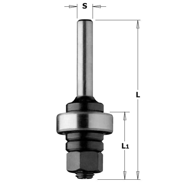 CMT 824.129.00 Slot Cutter Arbor, 1/2-Inch Shank - Ace Tool Group - CMT