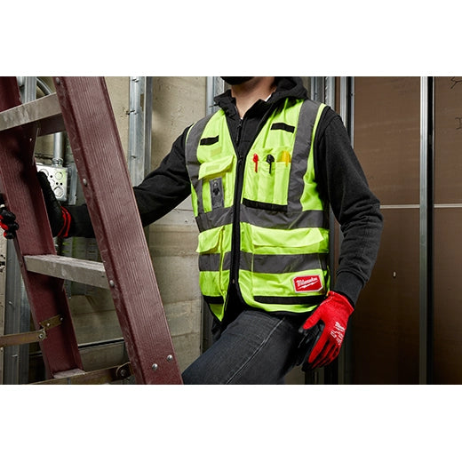 Milwaukee 48-73-5091 High Visibility Orange Performance Safety Vest - S/M (CSA) 12 Pack - Ace Tool Group - Milwaukee