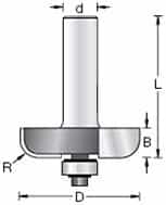 Amana Tool 54278 Raised Panel Back Cutter Bit - Ace Tool Group - Amana Tool