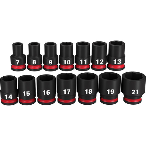 Milwaukee 49-66-7007 14 pc. 3/8 in. 6 pt Socket Set - Ace Tool Group - Milwaukee