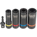 Klein 66040 2-in-1 Impact Socket Set, 5-Piece - Ace Tool Group - Klein