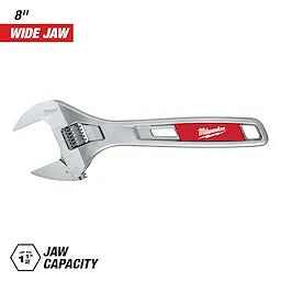 Milwaukee 48-22-7508 8" WIDE JAW ADJUSTABLE WRENCH - Ace Tool Group - Milwaukee