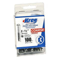 Kreg Pocket Screws - 1-1/2", #7 Fine, Washer-Head, 100ct - Ace Tool Group - Kreg