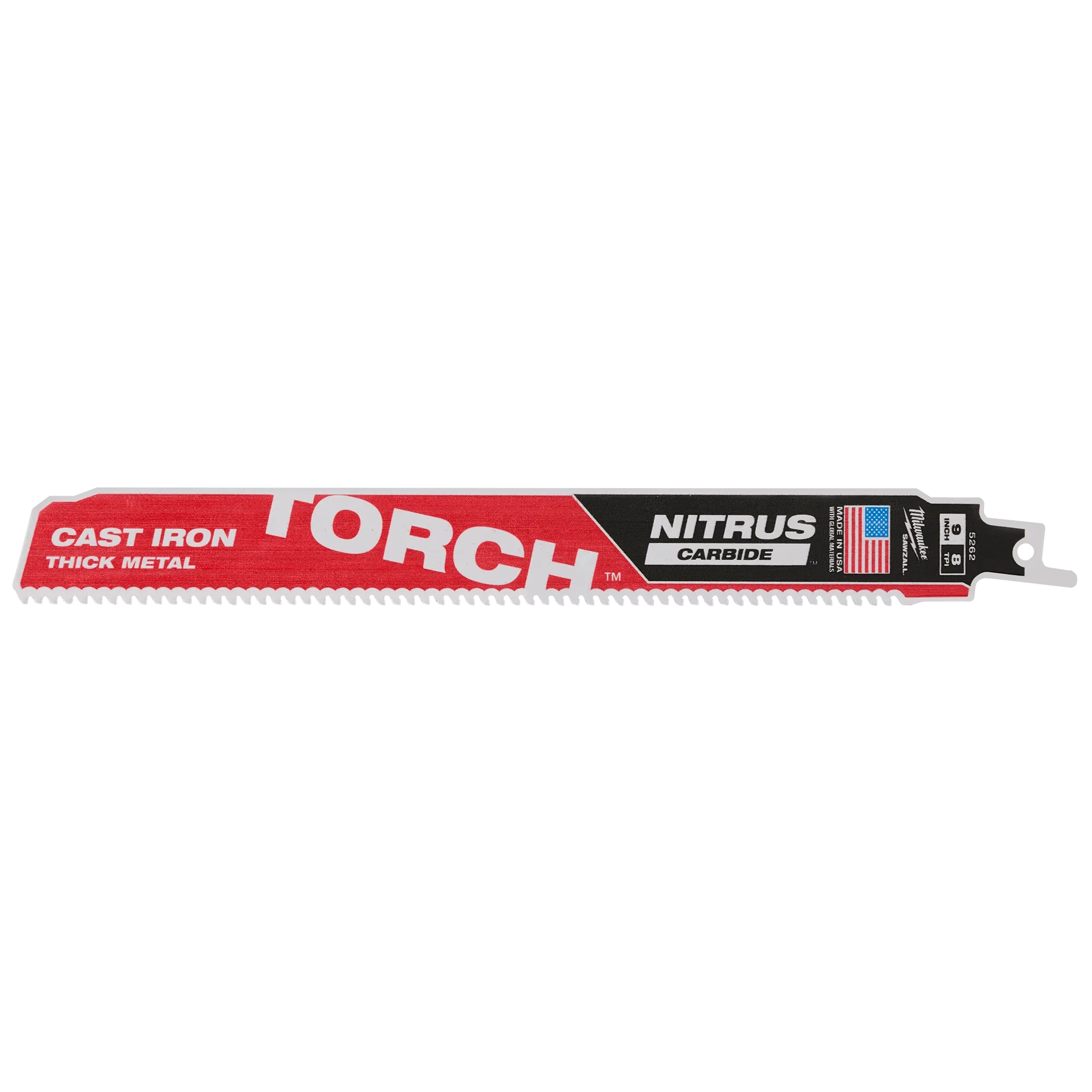 Milwaukee 48-00-5262 9 in. 7TPI The TORCH 5 Pack - Ace Tool Group - Milwaukee
