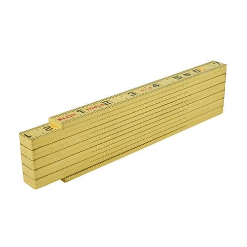 Klein Tools 911-6 Fiberglass Folding Rule, Outer Read - Ace Tool Group - Klein