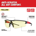 Milwaukee 48-73-2100 Safety Glasses - Yellow Anti-Scratch Lenses 6 Pack - Ace Tool Group - Milwaukee