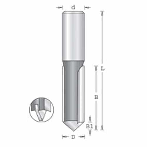Amana Tool 45530 2 Flute 3/4 Diameter 3/4 Shank R/H - Ace Tool Group - Amana Tool