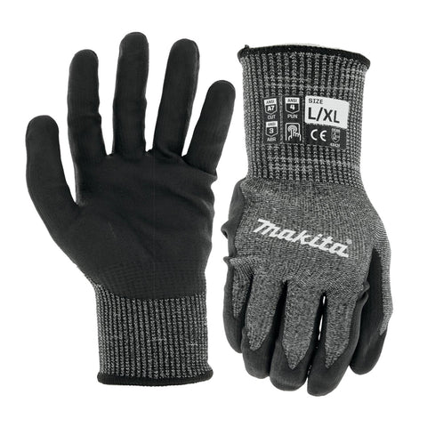 Makita T-04145 FitKnit Level 7 Nitrile Dipped Gloves XL - Ace Tool Group - Makita
