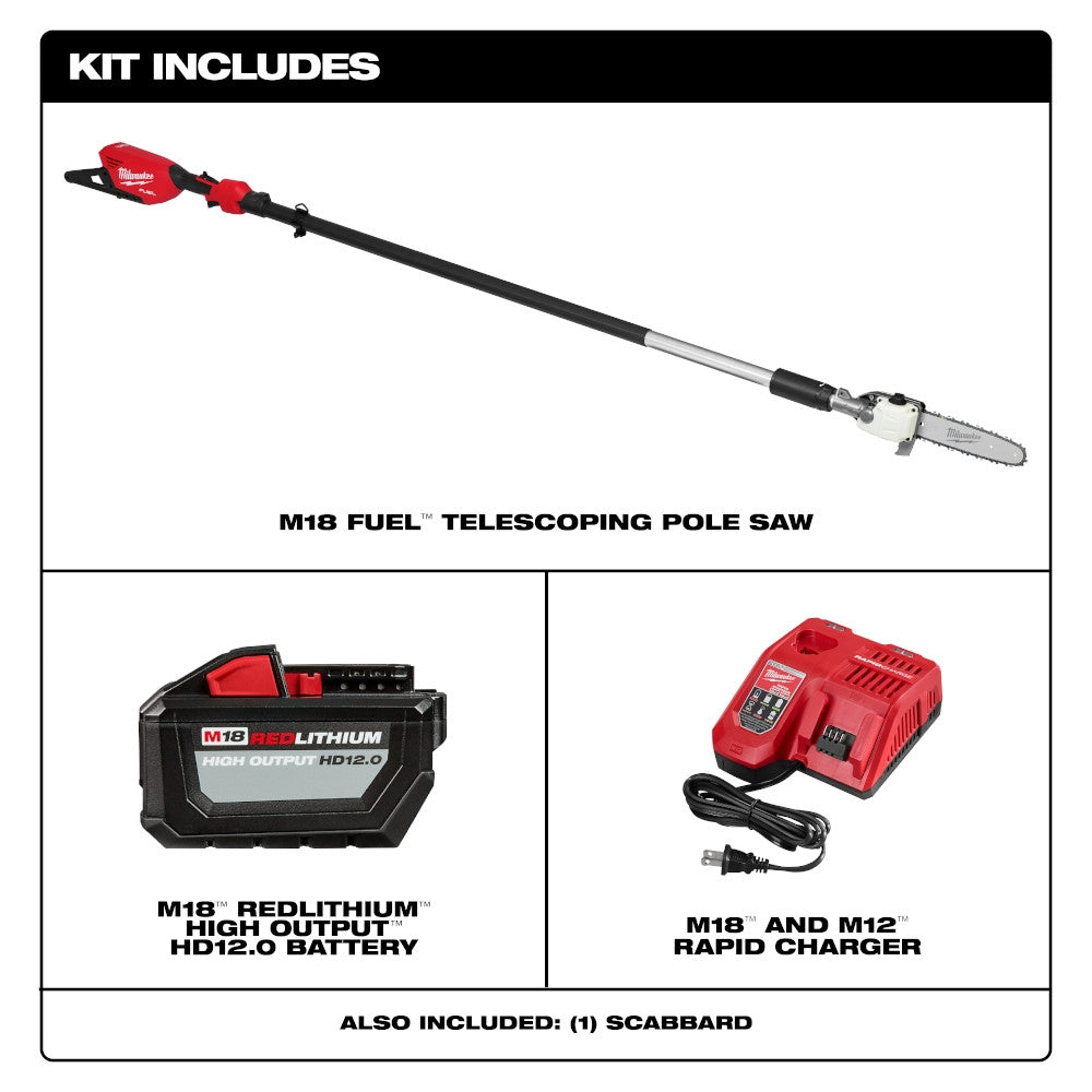 Milwaukee M18 FUEL TELESCOPING POLE SAW KIT - Ace Tool Group - Milwaukee