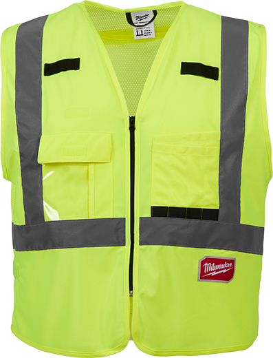 Milwaukee 48-73-5062 Class 2 High Visibility Yellow Safety Vest - L/XL (CSA) - Ace Tool Group - Milwaukee