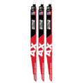 MIlwaukee 48-00-7353 12" 5 TPI AX™ w/NITRUS™ Carbide Teeth SAWZALL® Blade for Wood with Nails 3PK - Ace Tool Group - milwaukee