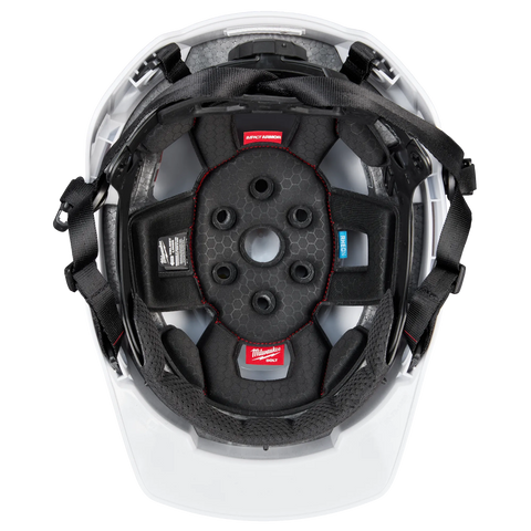 Milwaukee 48-73-1369 BOLT Blue Front Brim Safety Helmet with IMPACT ARMOR Liner (USA) - Type 2, Class E - Ace Tool Group - Milwaukee