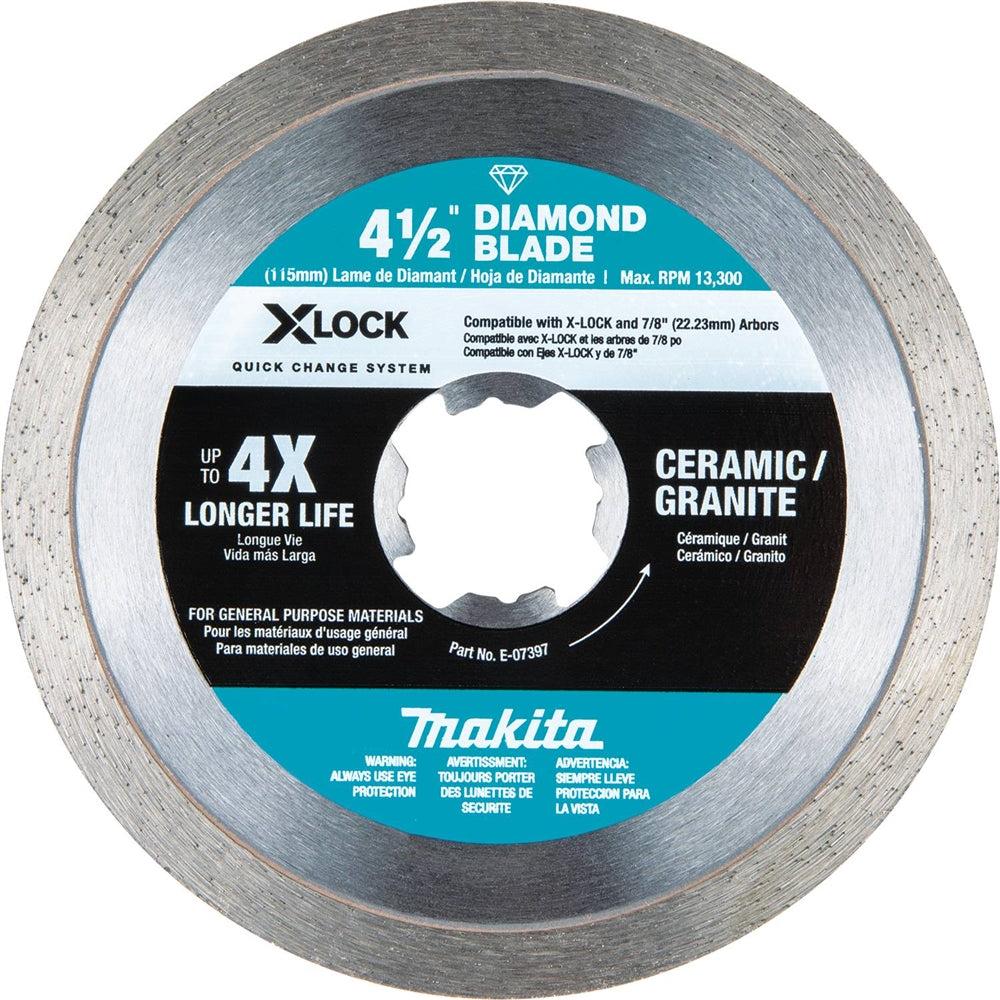 Makita E-07397 X-LOCK 4-1/2in. C Rim Diamond Blade - Ace Tool Group - Makita