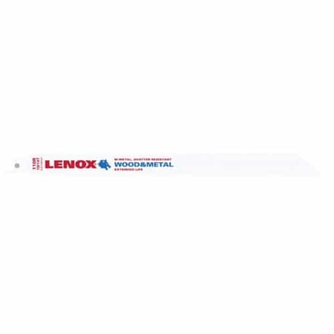 Lenox General Purpose Reciprocating Saw Blade With Power Blast Technology Bi-Metal 12-Inch 10/14 Tpi 50/Pk - Ace Tool Group - Lenox