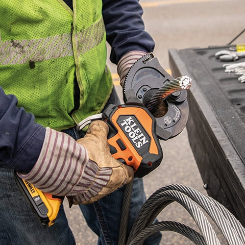Klein BAT20GD10 Battery-Op Cable Cutter, CU/Al,2 Ah - Ace Tool Group - Klein