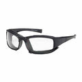PIP 250-CE-10090 Cefiro Eyewear/Dust Goggle, Clear Polycarbonate Lens, Anti-Scratch And Anti-Fog, Black Full Frame With Foam Padding, Incl Interchangeable -12 Pack - Ace Tool Group - Protective Industrial Products