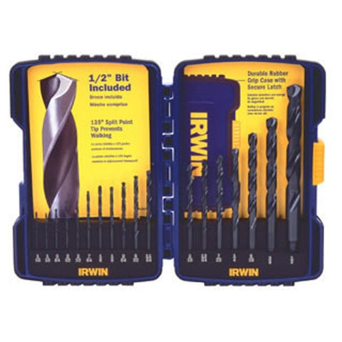 Irwin 314018 Black Oxide Metal Index Drill Bit Set 18Pc - Ace Tool Group - Irwin