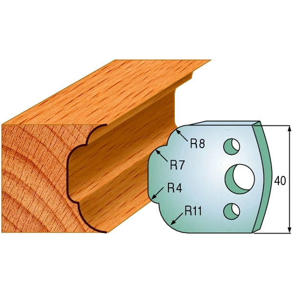 CMT 690.023 Pair of Profiled Knives for Shaper Cutters - Ace Tool Group - CMT