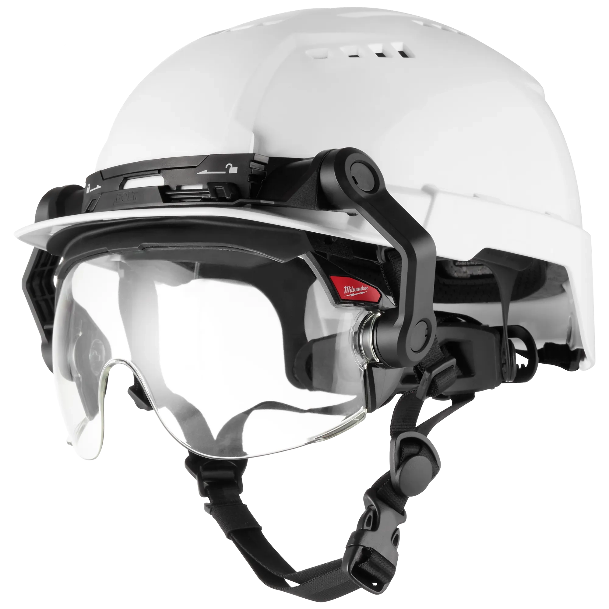 Milwaukee 48-73-1454 10pk Gasketed Clear Eye Visor Replacement Lenses ( BOLT Safety Helmet & BOLT Hard Hat Mount) - Ace Tool Group - Milwaukee