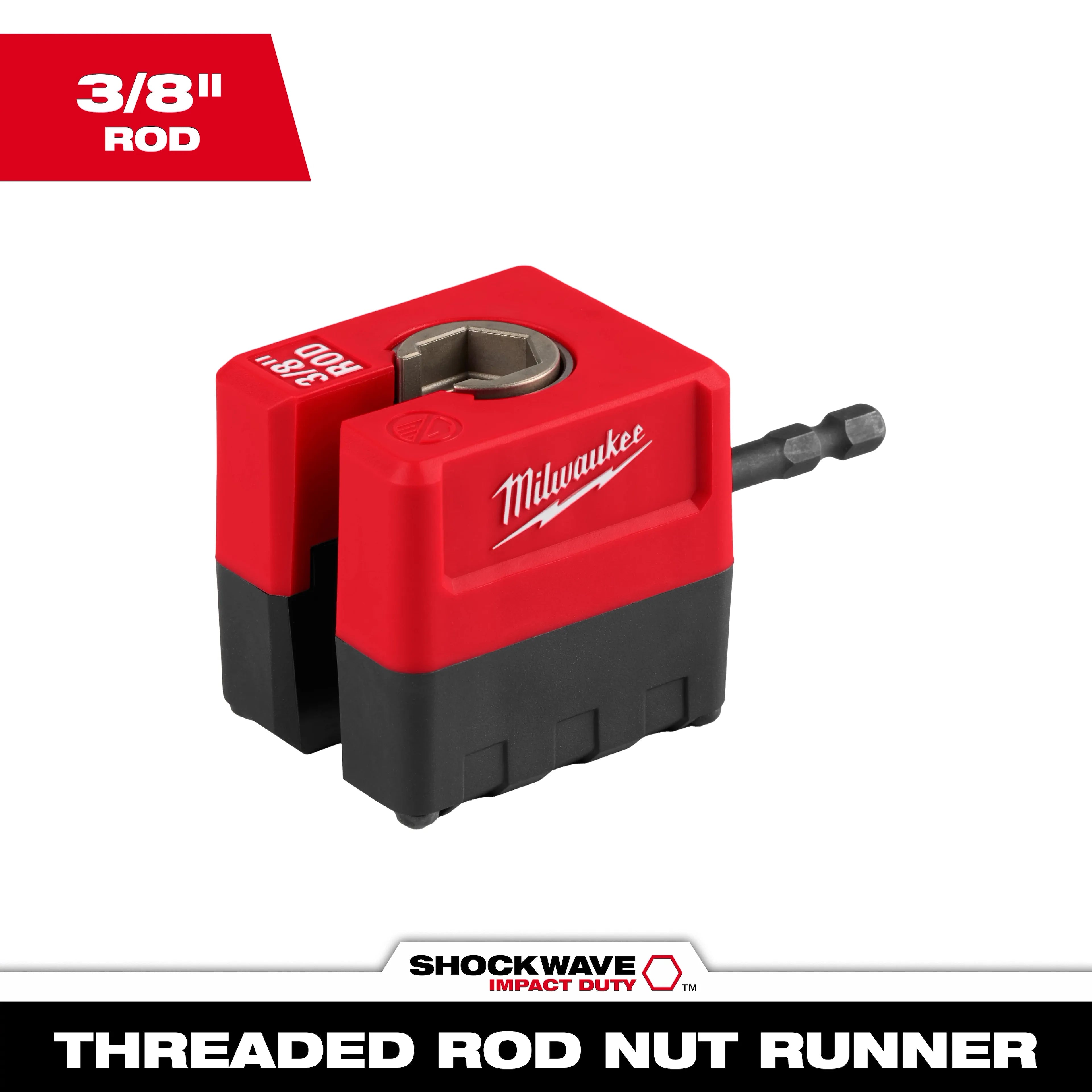 Milwaukee 48-32-2391 SHOCKWAVE Impact Duty 3/8" Threaded Rod Nut Runner - Ace Tool Group - Milwaukee