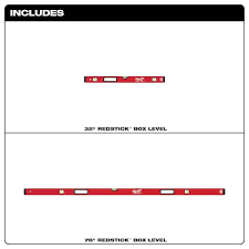 Milwaukee MLBXJB 78"/32" REDSTICK BOX LEVEL JAMB SET