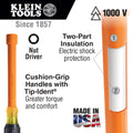 Klein 646-1/4-INS 1/4 Inch Insulated  Nut Driver - Ace Tool Group - Klein