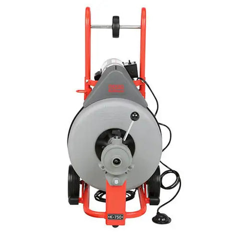 RIDGID 41977 K-750 3/4 Auto-Feed Drum Machine, 3-8 in. Line/Pigtail - Ace Tool Group - Ridgid