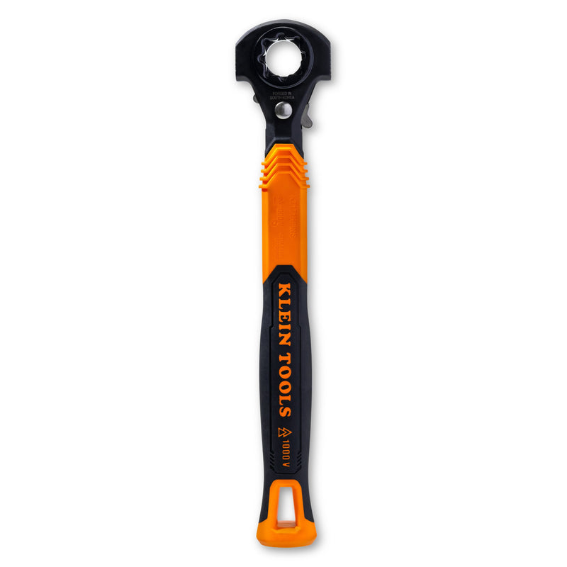 Klein KLE-KT171HFINS 5-in-1 Hammer Facing Insulated Lineman Wrench - Ace Tool Group - Klein Tools