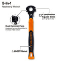 Klein KLE-KT171HFINS 5-in-1 Hammer Facing Insulated Lineman Wrench - Ace Tool Group - Klein Tools