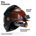 Klein Phoenix™ Series Panoramic Welding Helmet Hard Hat Adapter Kit - Ace Tool Group - KLEIN