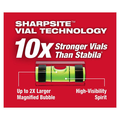 Milwaukee MLBXM16 16 in. REDSTICKMagnetic Box Level