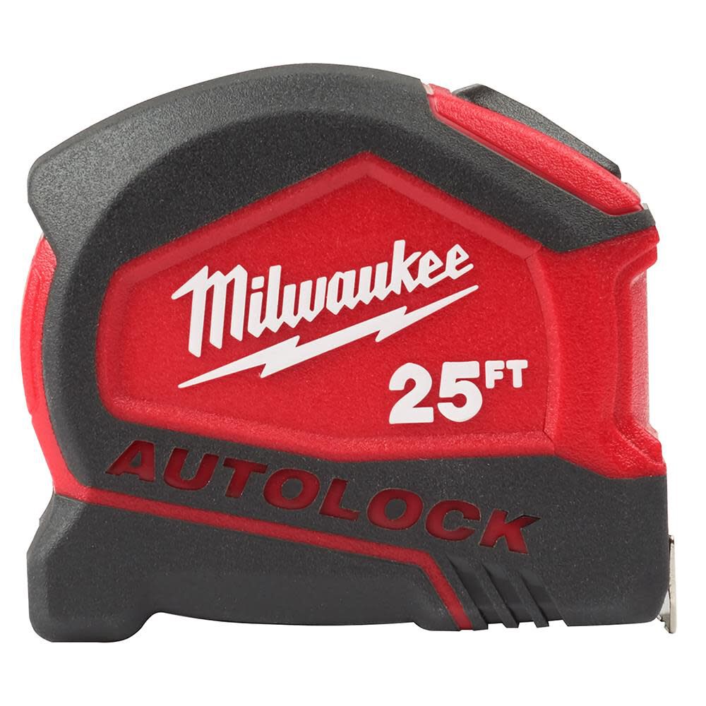Milwaukee 48-22-6825 25ft Compact Auto-Lock Tape Measure - Ace Tool Group - Milwaukee