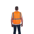 Milwaukee 48-73-5178 Class 2 Breakaway High Visibility Orange Mesh Safety Vest - 4XL/5XL (CSA) 12 Pack - Ace Tool Group - Milwaukee