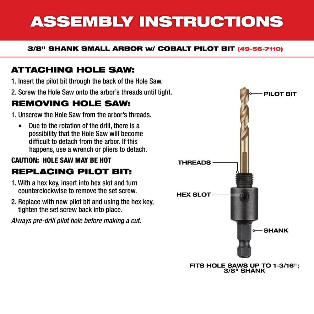 Milwaukee 49-22-4105 19-PC ELECTRICIAN HOLE DOZER HOLE SAW KIT - Ace Tool Group - Milwaukee