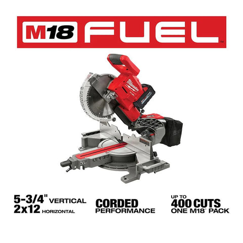 Milwaukee 2734-21 M18 FUEL 10" Dual Bevel Sliding Compound Miter Saw - Ace Tool Group - Milwaukee