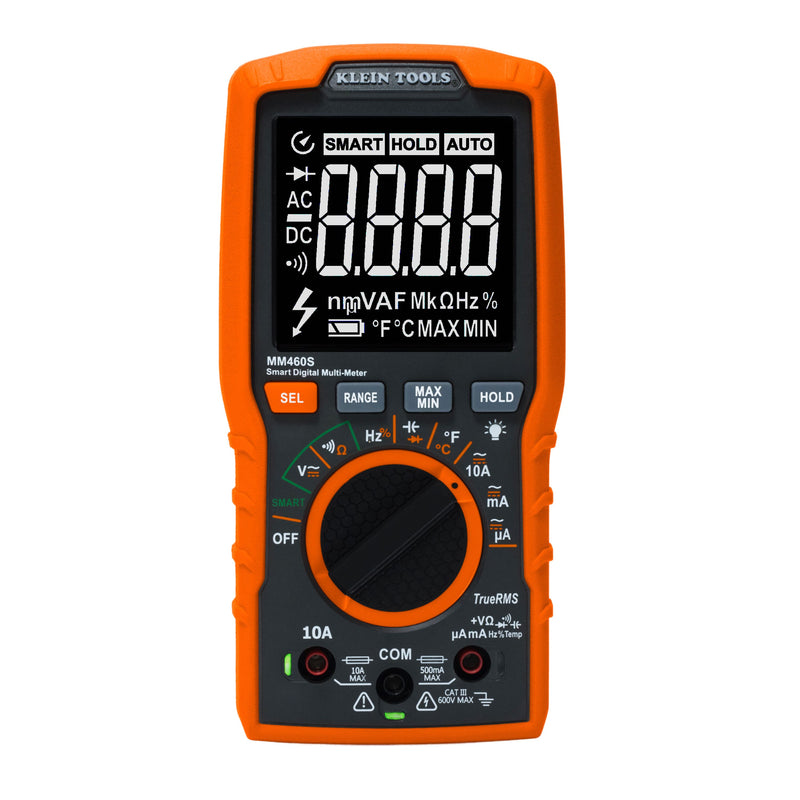Klein Smart Digital Multimeter, 600V AC/DC Auto-Ranging - Ace Tool Group - KLEIN