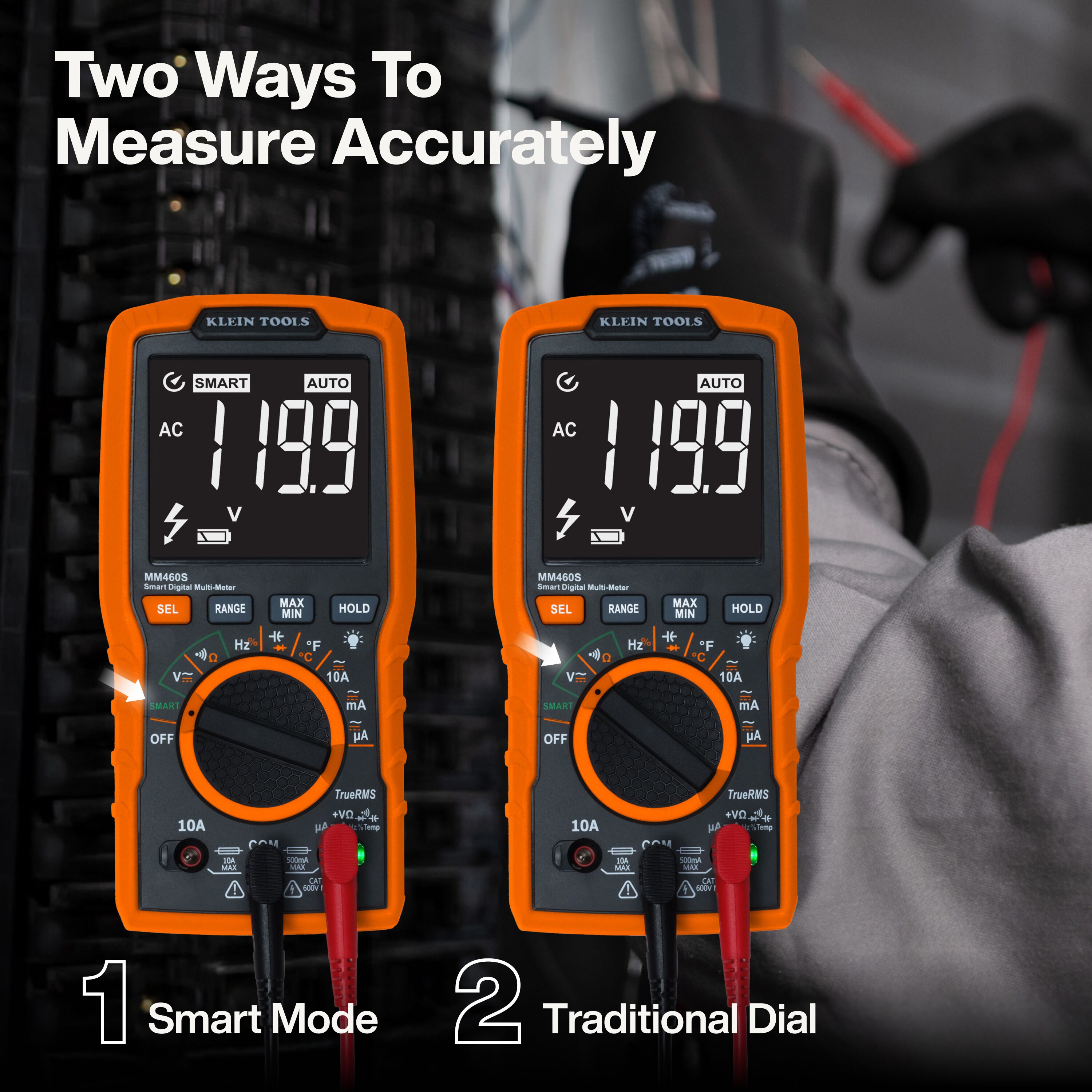 Klein Smart Digital Multimeter, 600V AC/DC Auto-Ranging - Ace Tool Group - KLEIN